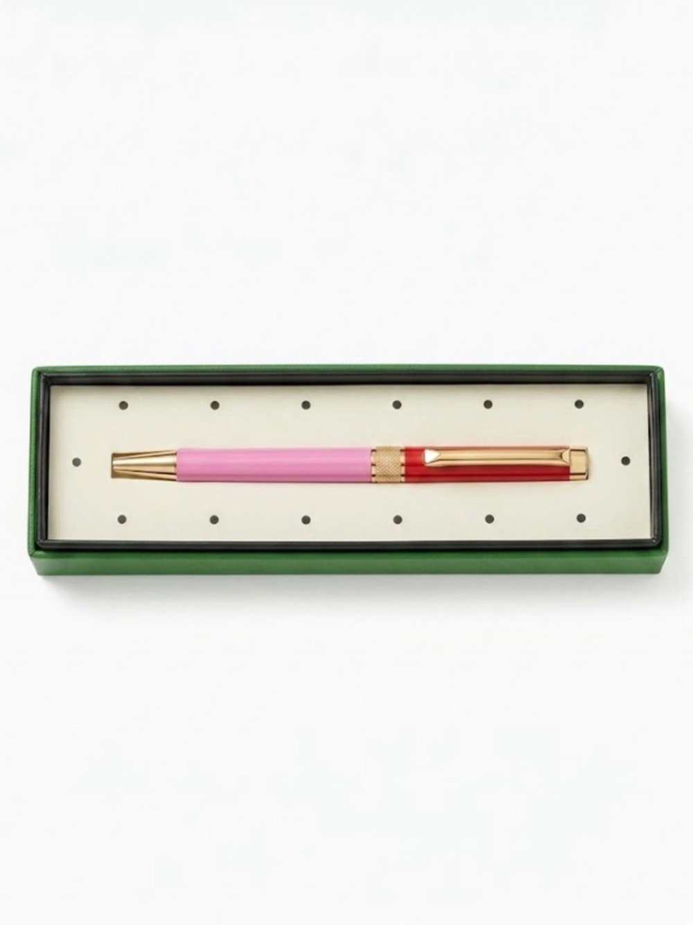 Kate Spade New York Red & Pink Colorblock Ballpoint Pen